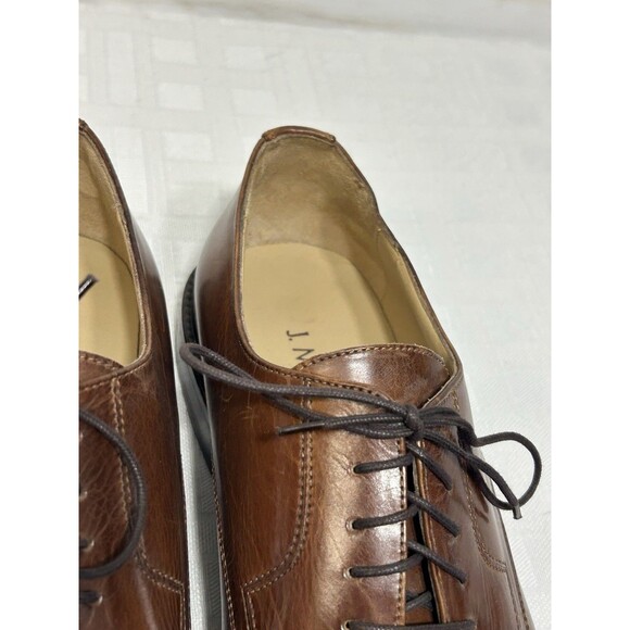 J Johnston Murphy Brown Leather Oxford Toe Cap Dress Shoes Size 11.5 M COMFORT main image 6